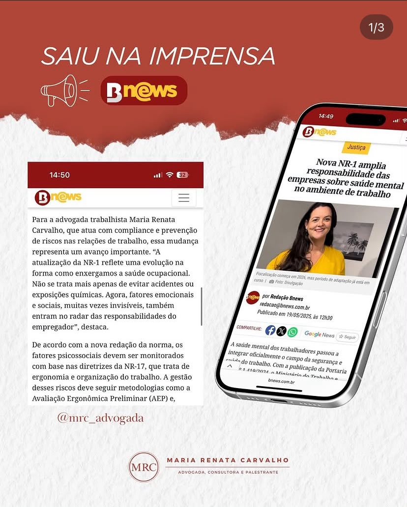 Maria Renata Carvalho como fonte em reportagem do BNews